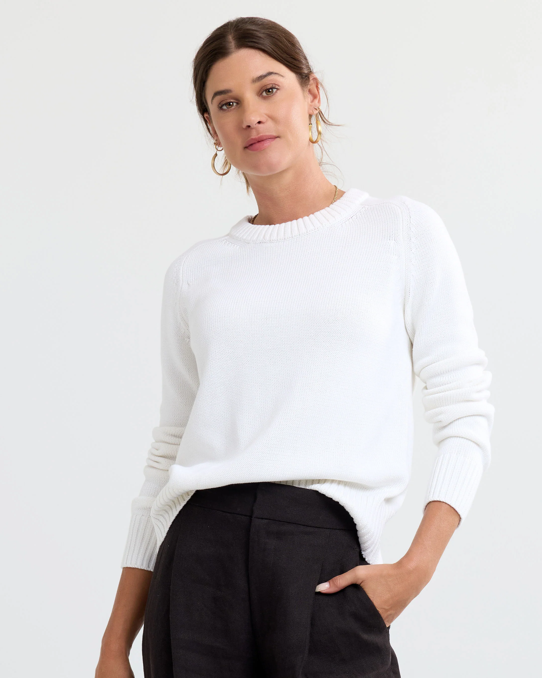 Cotton Silk Crew