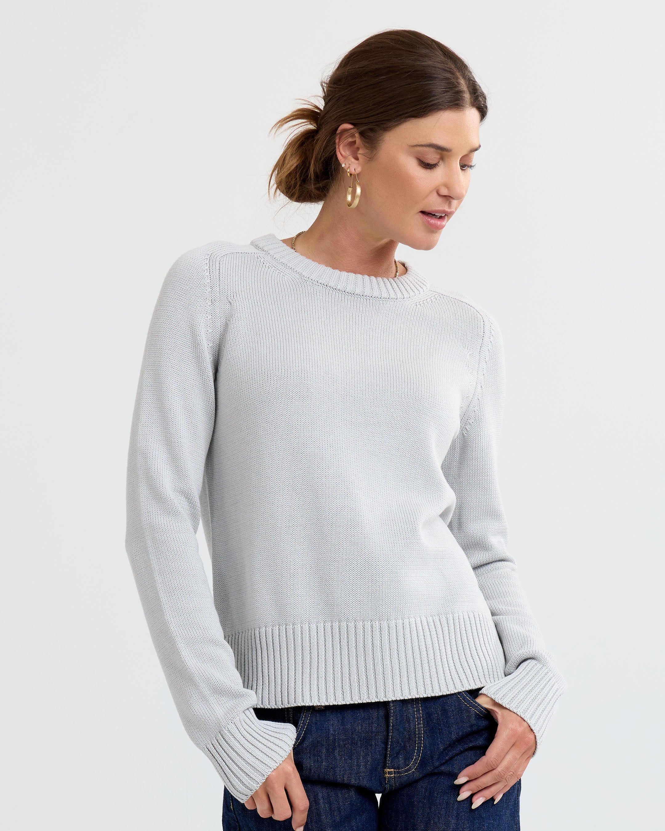 Cotton Silk Crew