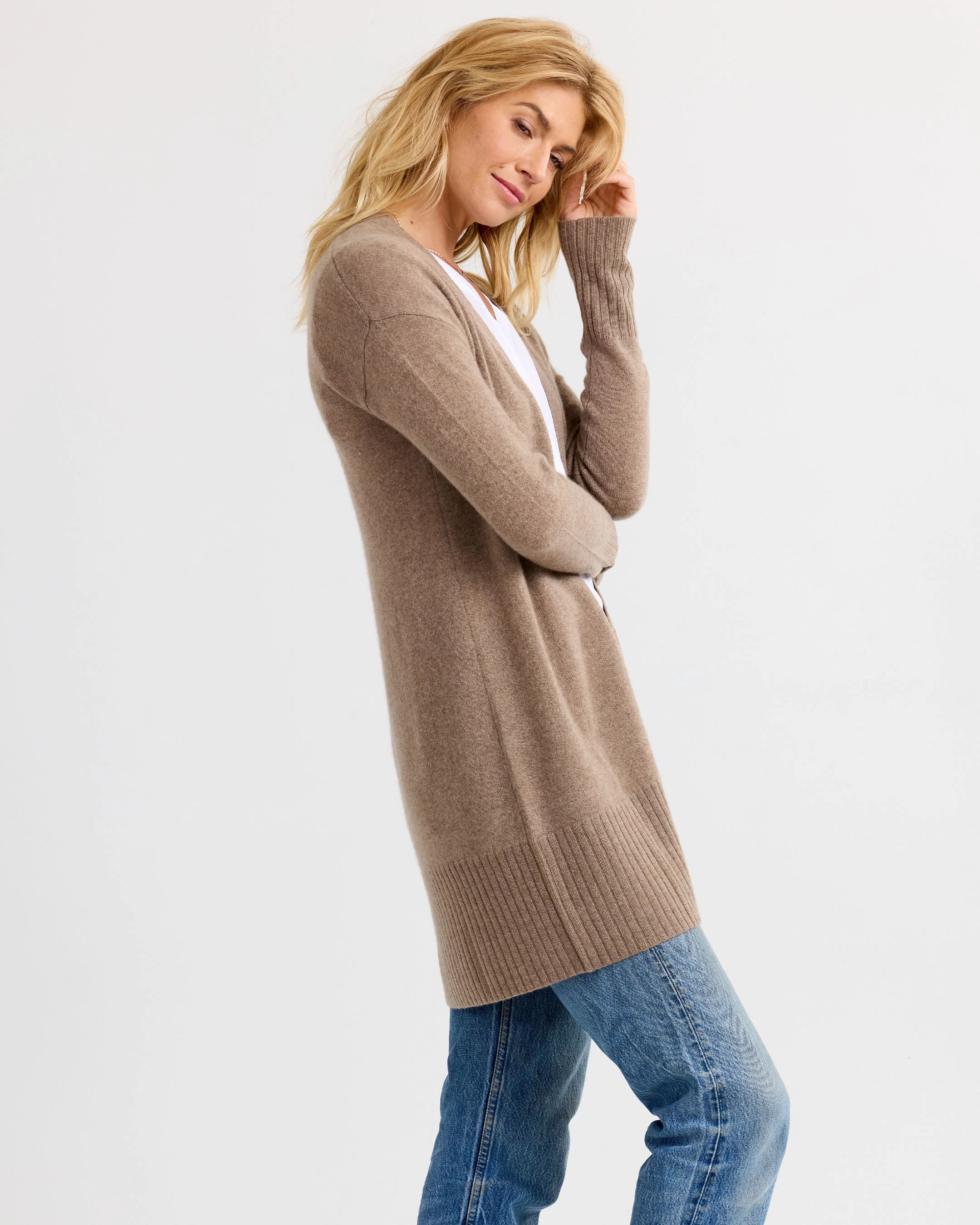 Long Cashmere Cardigan - Image 10
