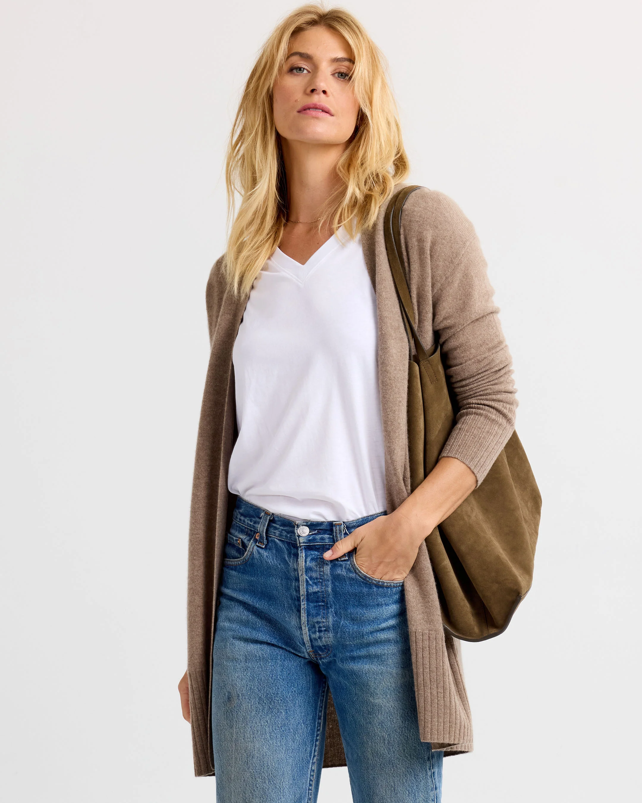 Long Cashmere Cardigan - Image 7