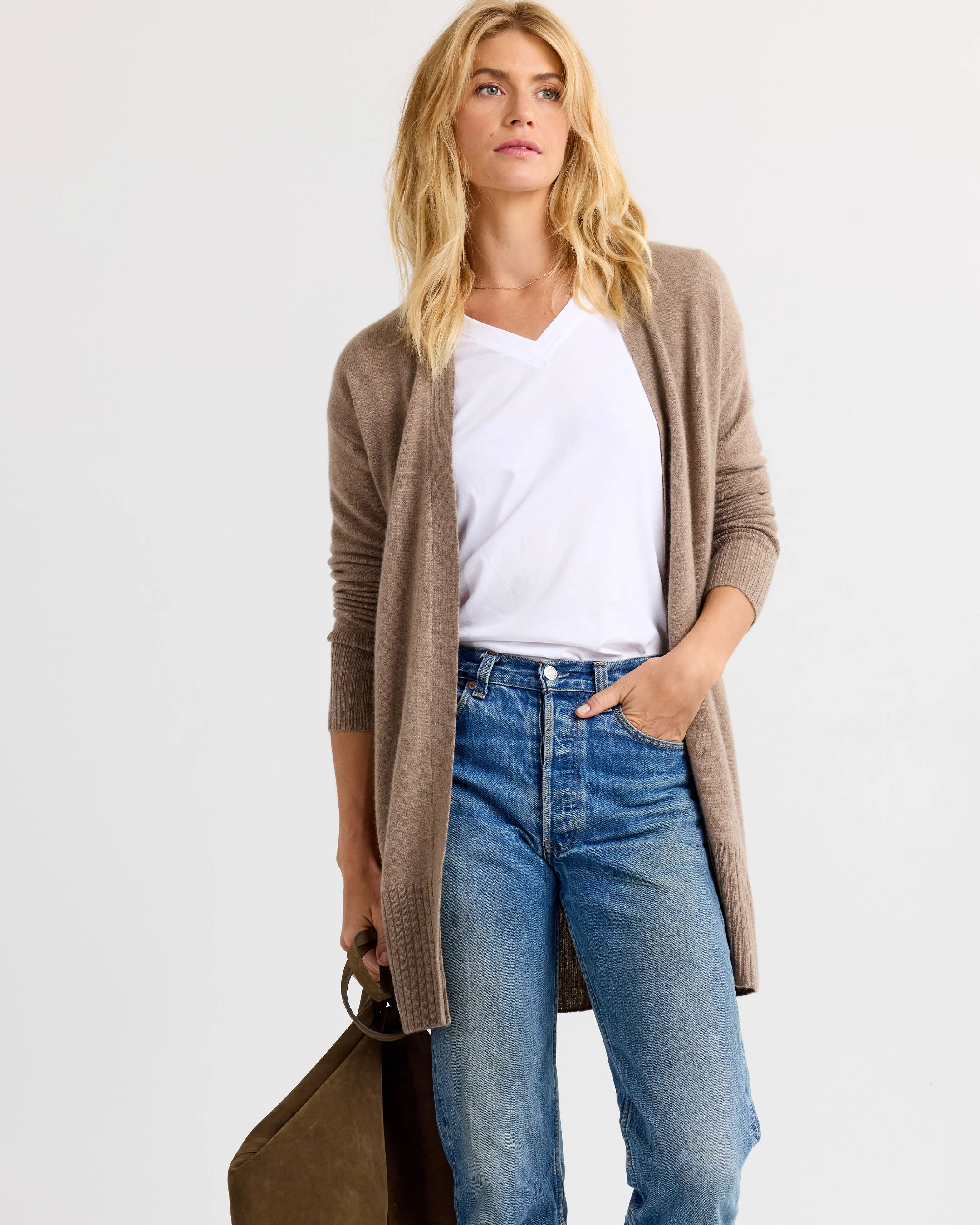 Long Cashmere Cardigan - Image 8